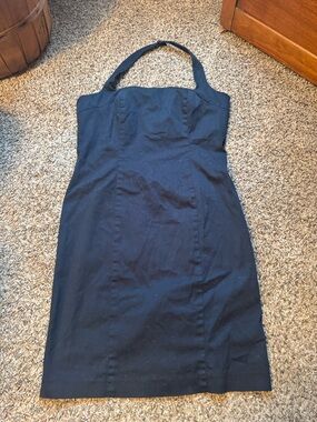 American Living Black One-Shoulder Sheath Dress